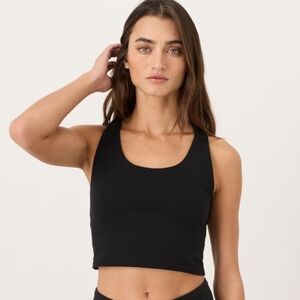 Pact Rich Brown Ribbed Tank Top